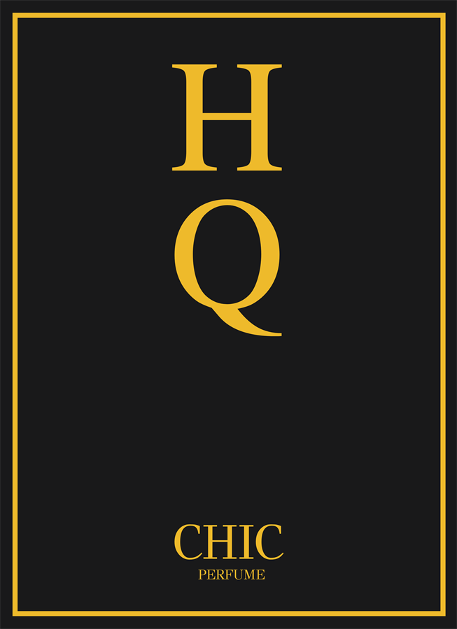 HQ Chic perfume label design