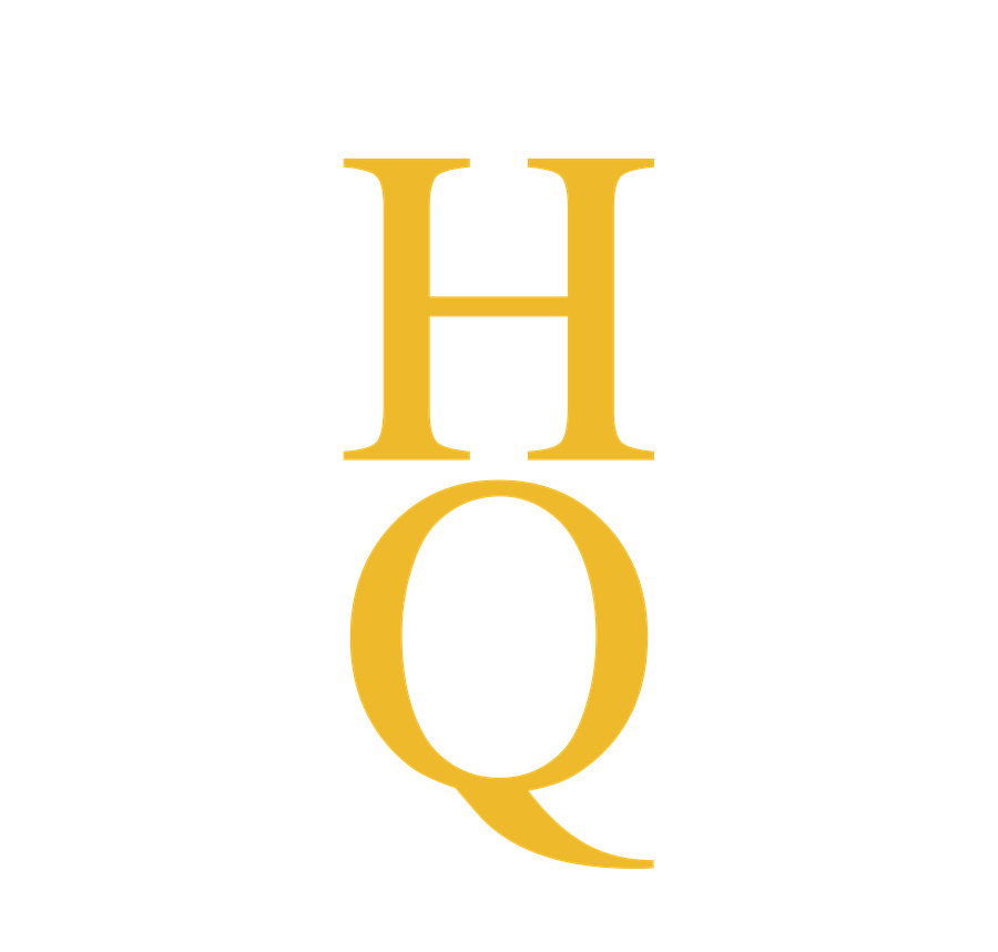 HQ Perfume gold logo, transparent