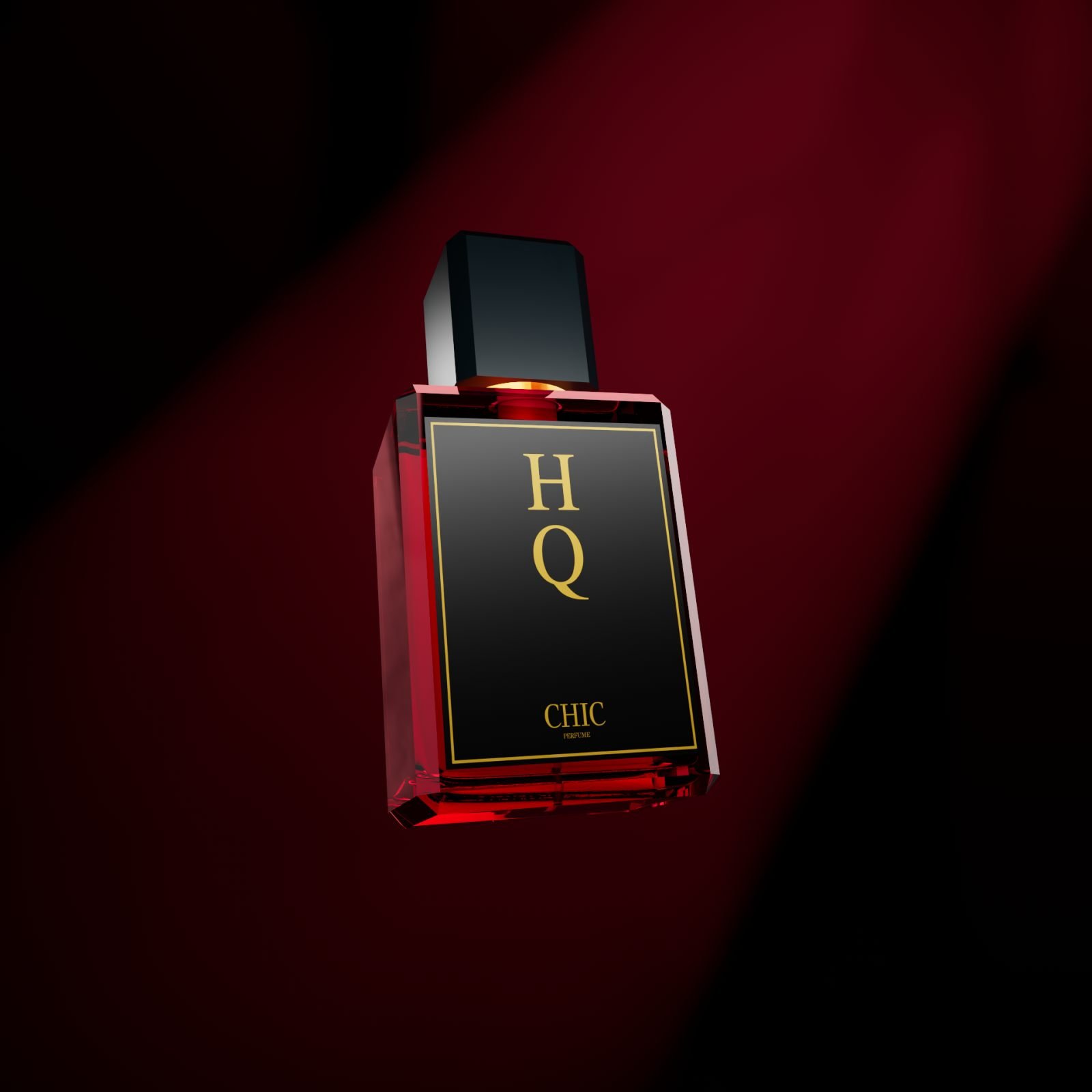 HQ Chic perfume bottle photoreal render